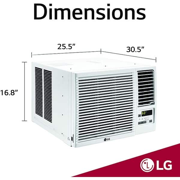 LG 18,000 BTU 230V WindowMounted Air Conditioner with 12,000 BTU
